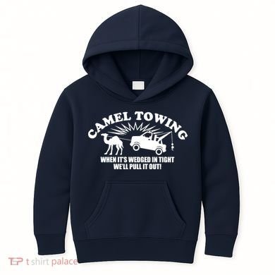 Camel Towing Funny Kids Hoodie