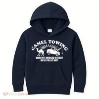 Camel Towing Funny Kids Hoodie thumb 0