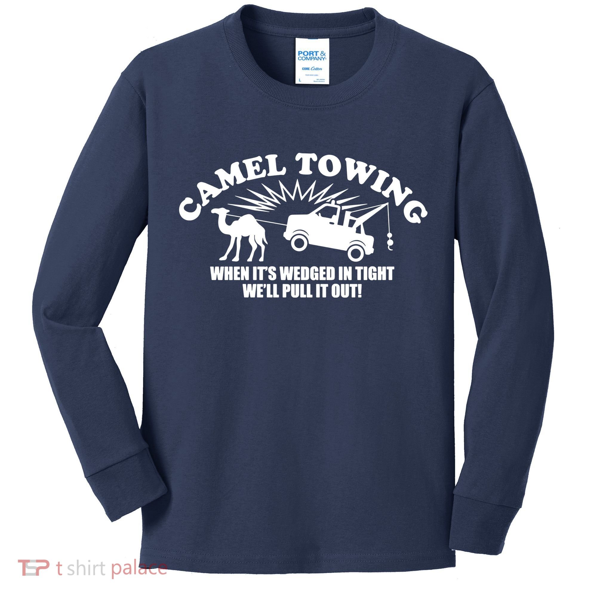 Camel Towing Funny Kids Long Sleeve Shirt