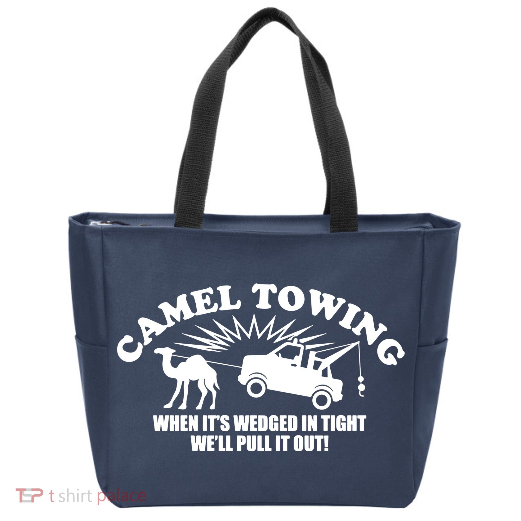 Camel Towing Funny Tote Bag