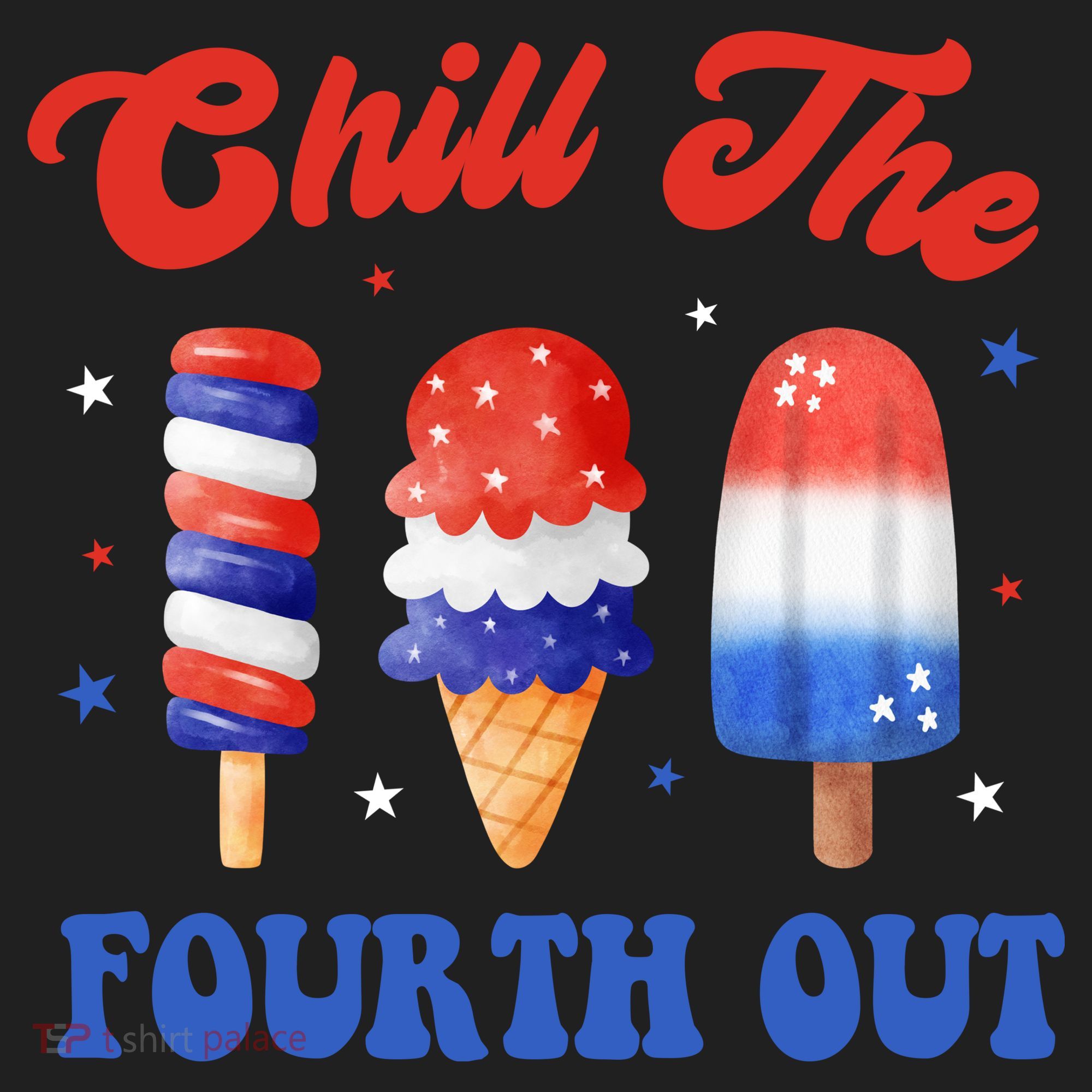 Chill The Fourth Out Funny 4th Of July Icecream Women's Sweatshirt