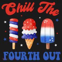 Chill The Fourth Out Funny 4th Of July Icecream Backpack thumb 2