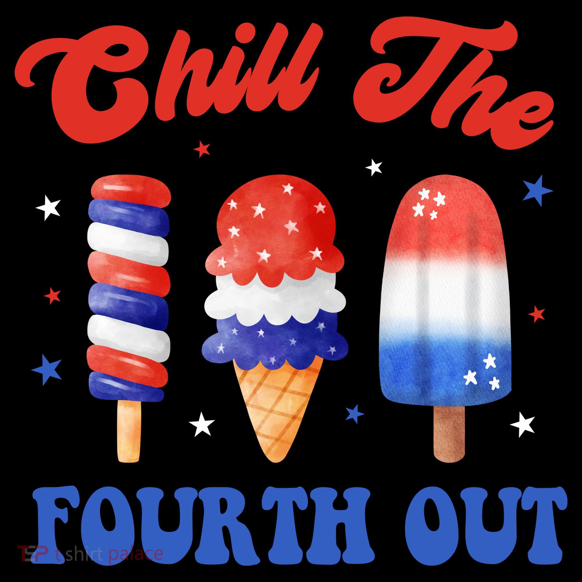 Chill The Fourth Out Funny 4th Of July Icecream Coffee Mug
