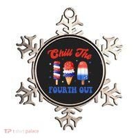 Chill The Fourth Out Funny 4th Of July Icecream Ornament thumb 0