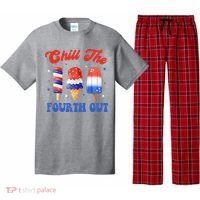 Chill The Fourth Out Funny 4th Of July Icecream Pajama Set thumb 0
