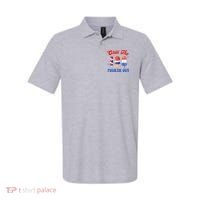 Chill The Fourth Out Funny 4th Of July Icecream Polo thumb 0