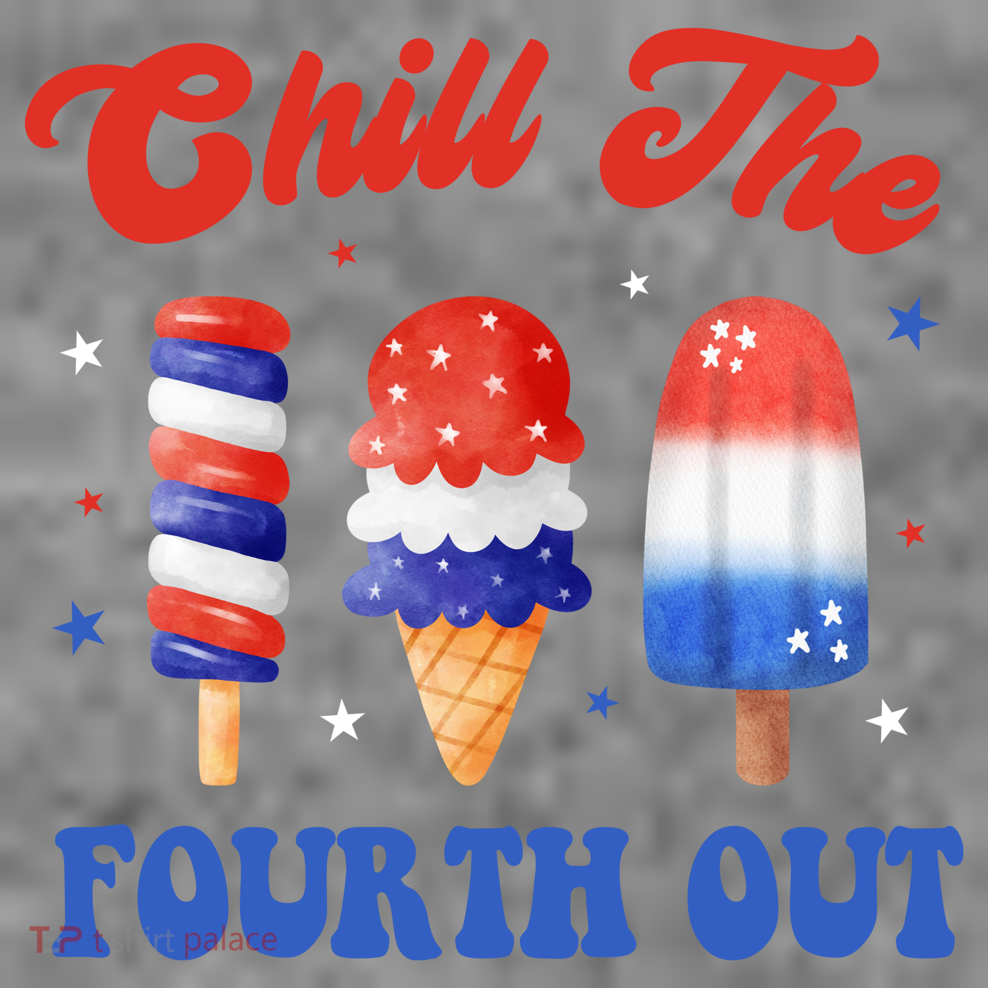 Chill The Fourth Out Funny 4th Of July Icecream Women's Hoodie