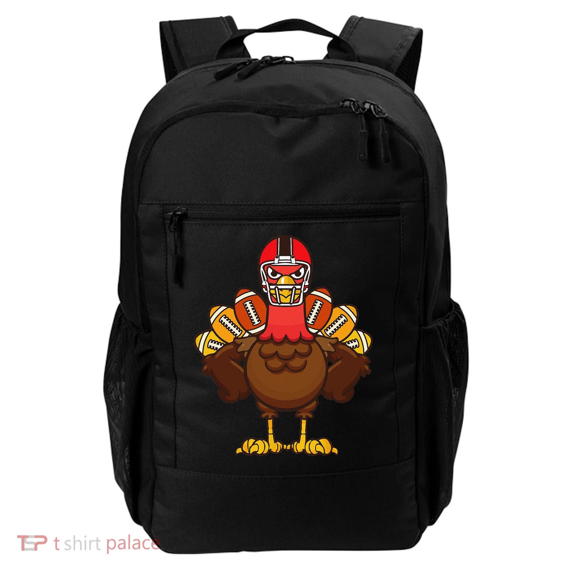 Cool Thanksgiving Football Gobble Player Turkey Gift Backpack