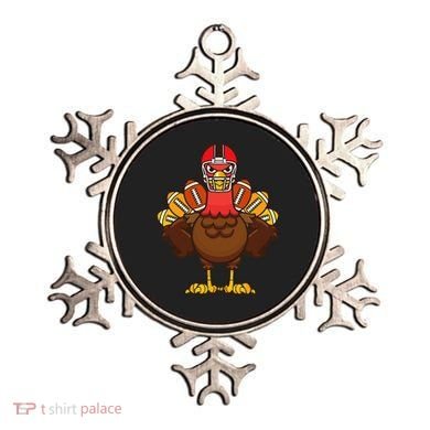 Cool Thanksgiving Football Gobble Player Turkey Gift Ornament
