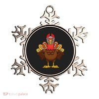 Cool Thanksgiving Football Gobble Player Turkey Gift Ornament thumb 0
