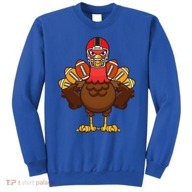 Cool Thanksgiving Football Gobble Player Turkey Gift Sweatshirt