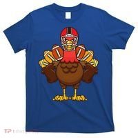 Cool Thanksgiving Football Gobble Player Turkey Gift T-Shirt thumb 0