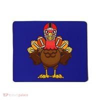 Cool Thanksgiving Football Gobble Player Turkey Gift Mousepad thumb 0