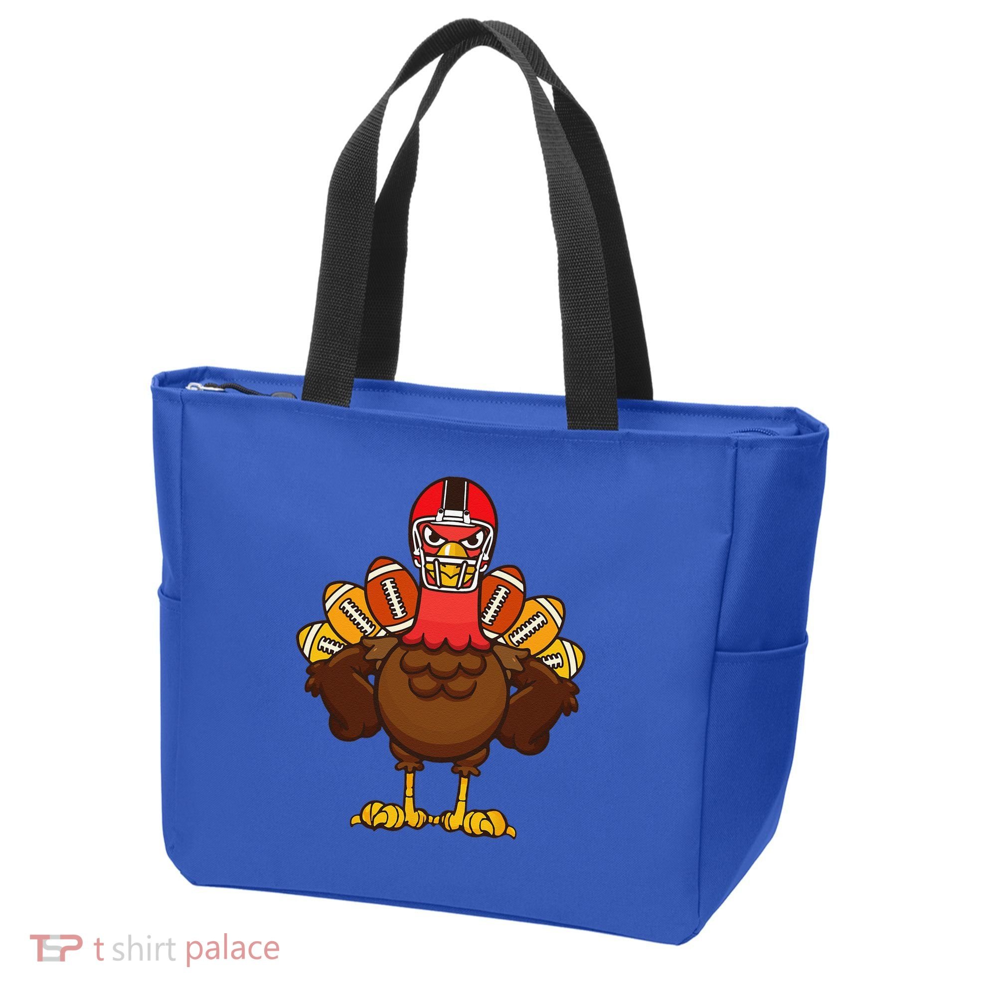 Cool Thanksgiving Football Gobble Player Turkey Gift Tote Bag