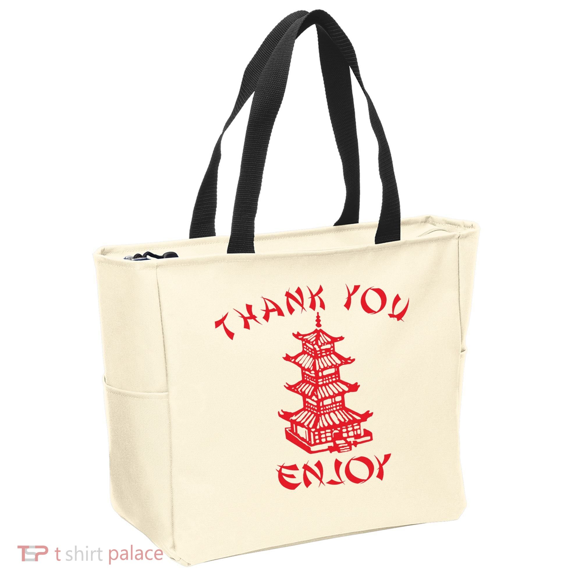 Chinese Takeaway Food Thank You Enjoy Tote Bag
