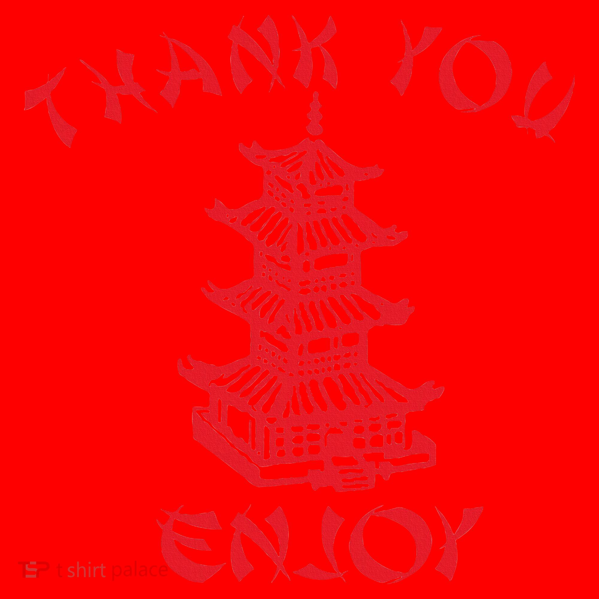 Chinese Takeaway Food Thank You Enjoy Santa Hat