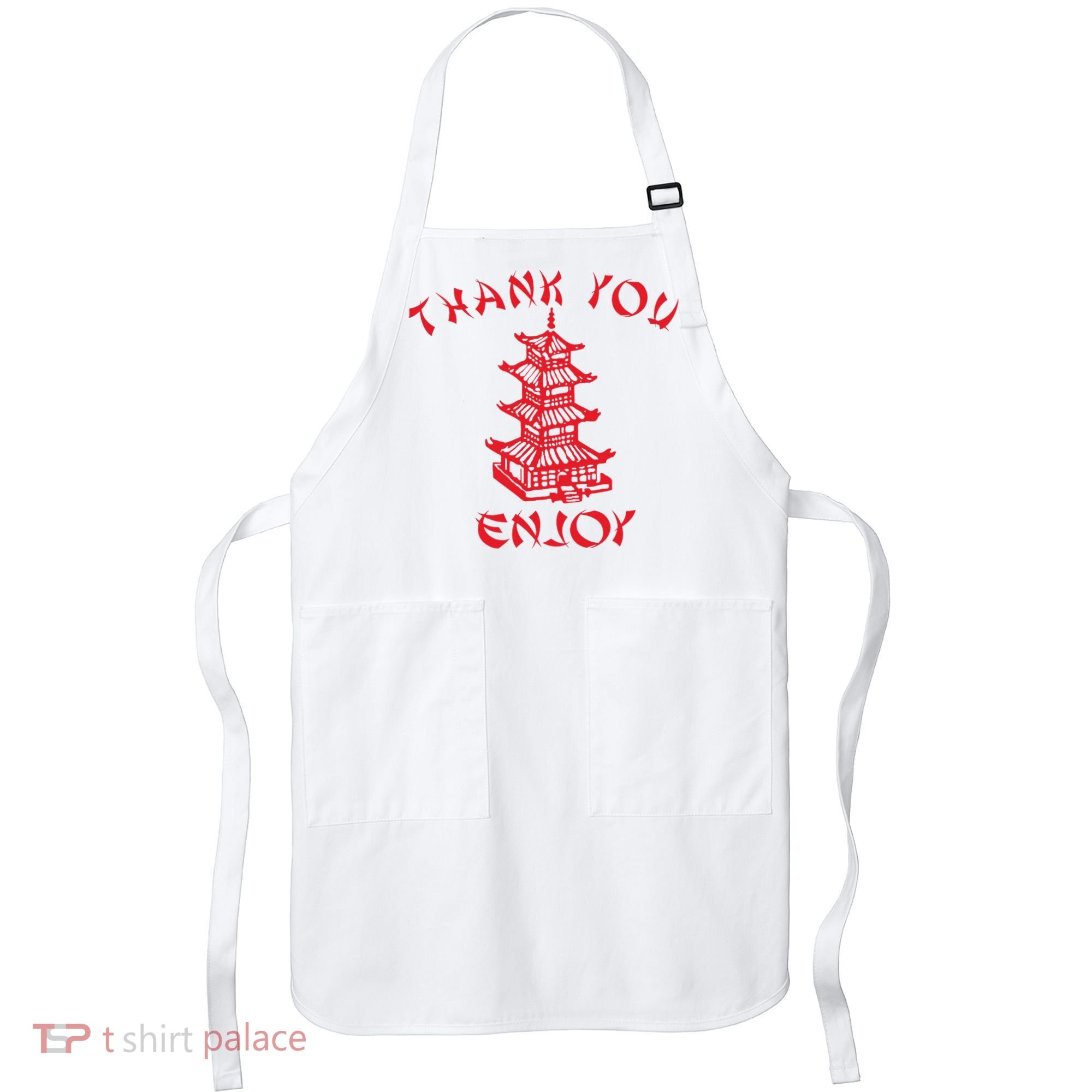 Chinese Takeaway Food Thank You Enjoy Apron
