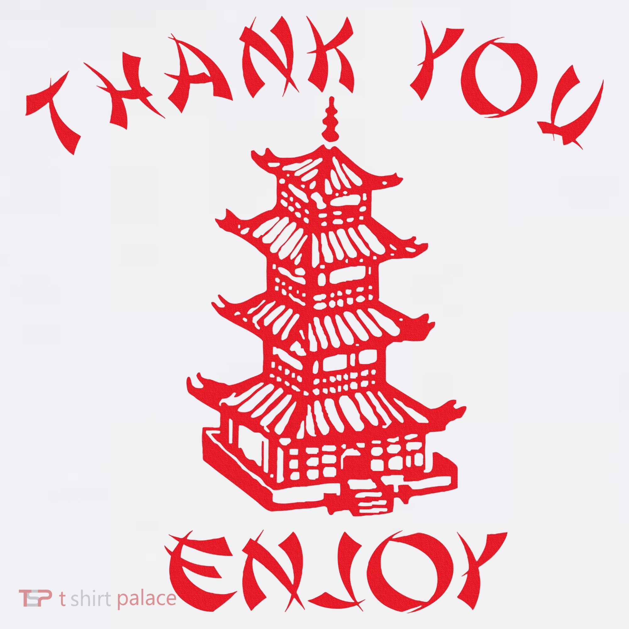 Chinese Takeaway Food Thank You Enjoy T-Shirt