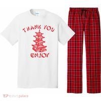 Chinese Takeaway Food Thank You Enjoy Pajama Set thumb 0