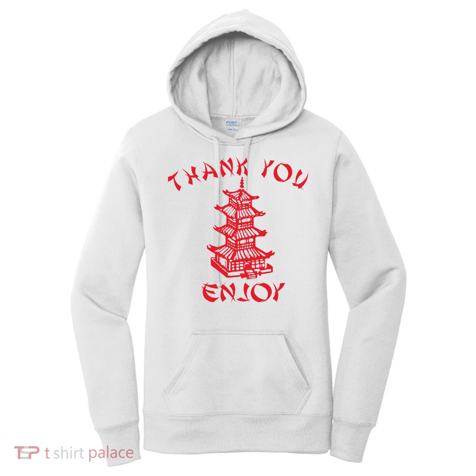 Chinese Takeaway Food Thank You Enjoy Women's Hoodie
