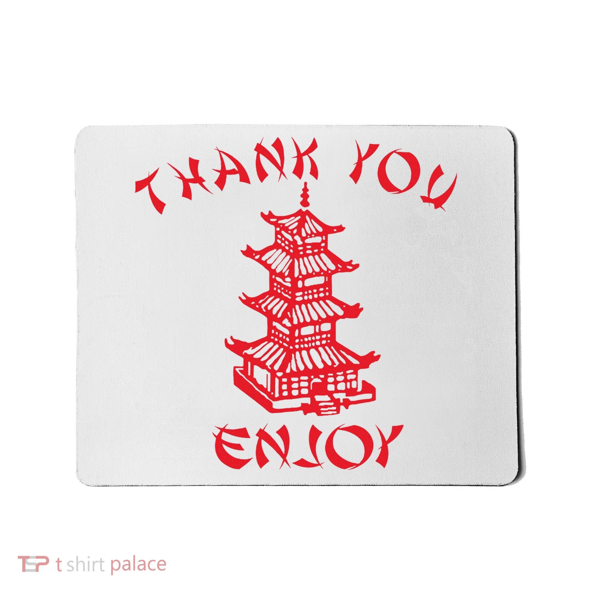 Chinese Takeaway Food Thank You Enjoy Mousepad