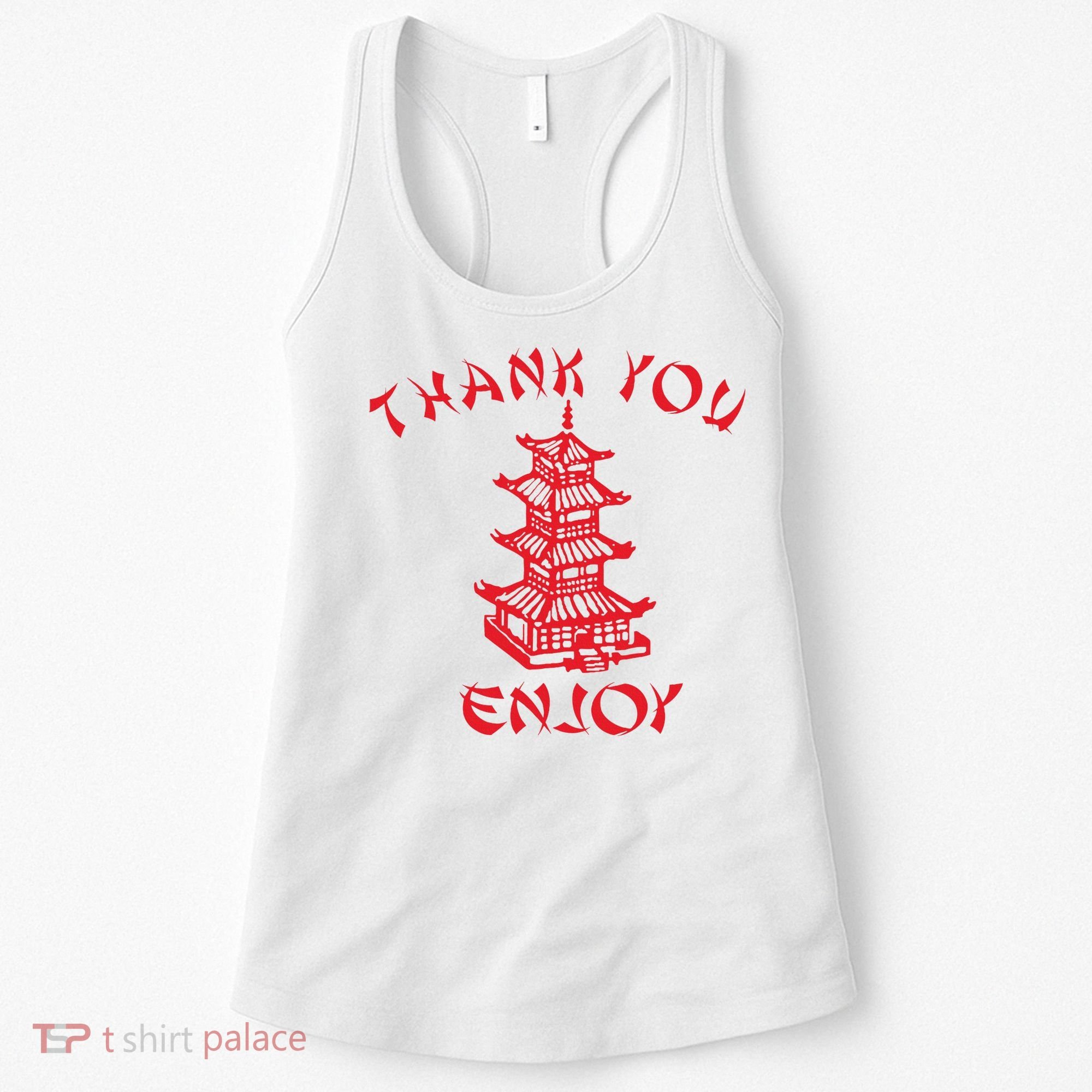 Chinese Takeaway Food Thank You Enjoy Women's Tank Top
