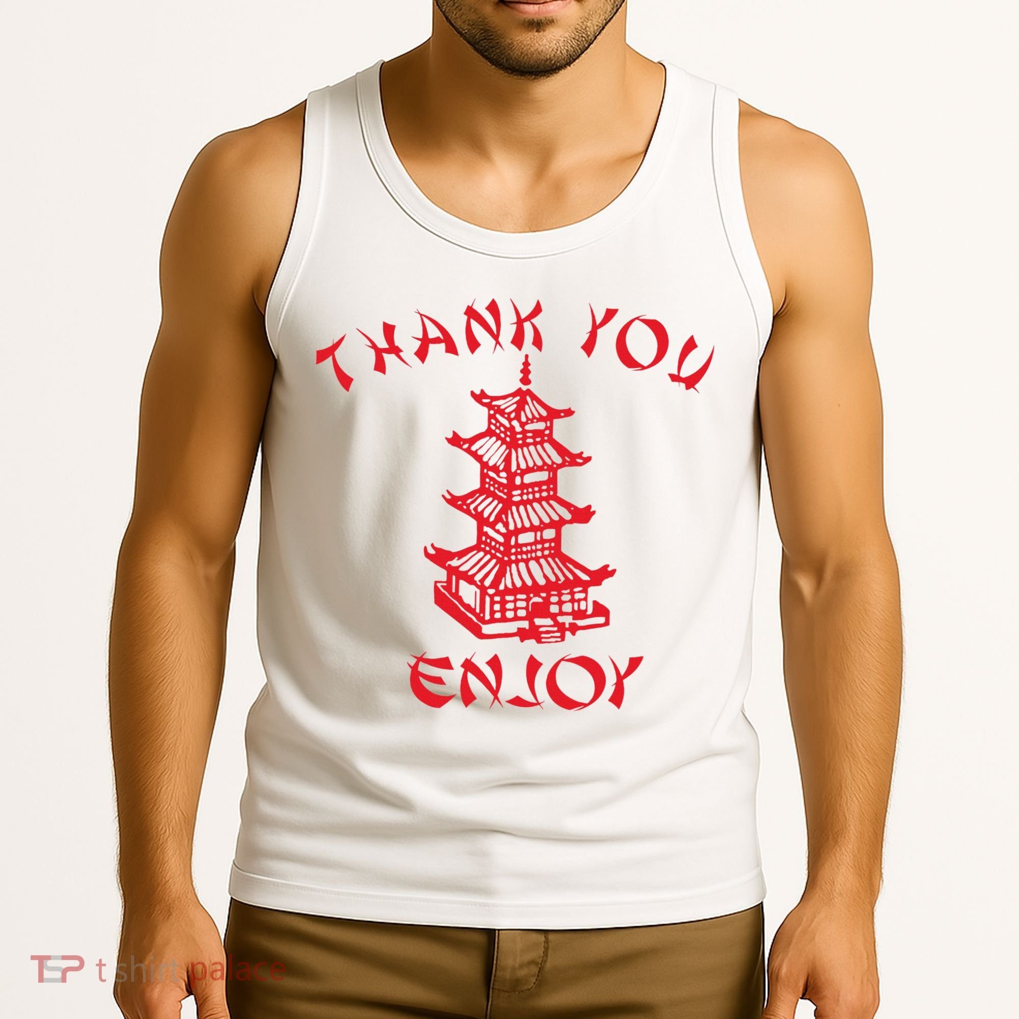 Chinese Takeaway Food Thank You Enjoy Tank Top
