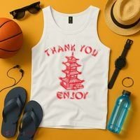 Chinese Takeaway Food Thank You Enjoy Tank Top thumb 4