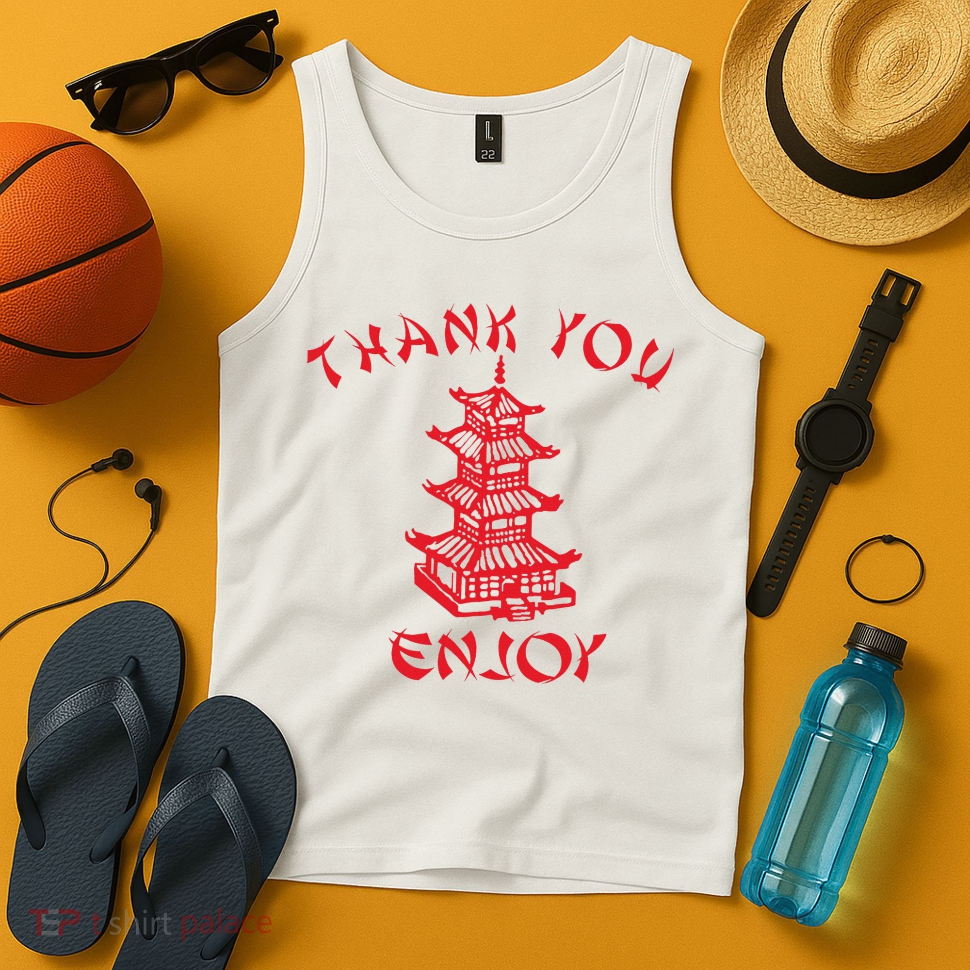 Chinese Takeaway Food Thank You Enjoy Tank Top