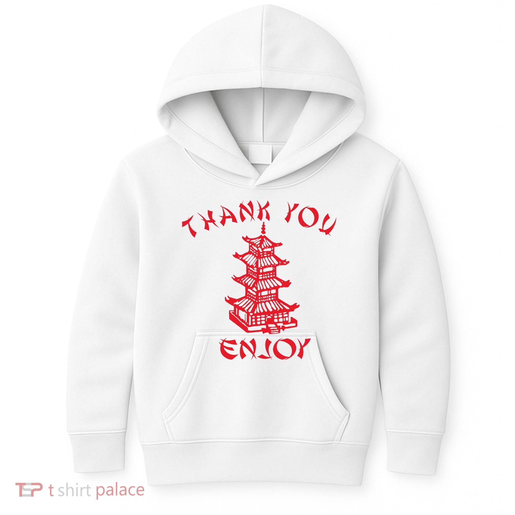 Chinese Takeaway Food Thank You Enjoy Kids Hoodie