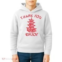 Chinese Takeaway Food Thank You Enjoy Kids Hoodie thumb 4