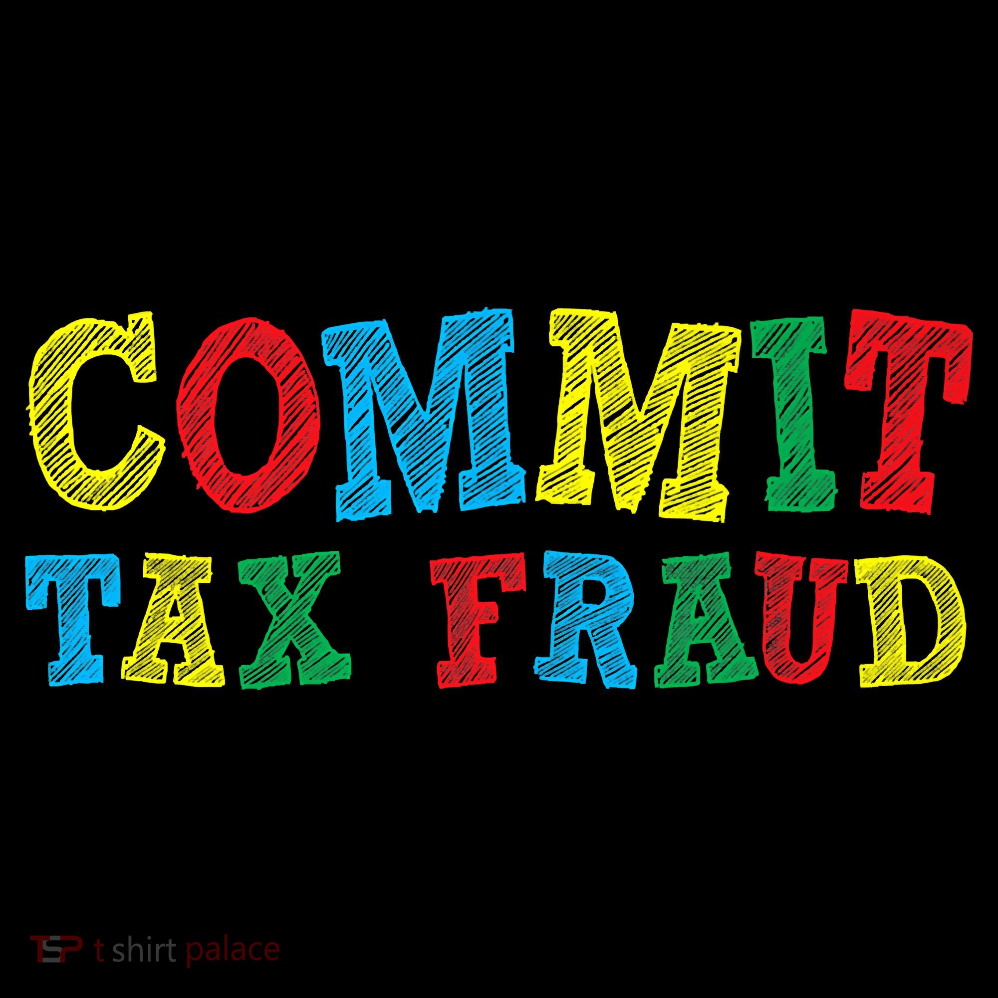 Commit Tax Fraud Funny USA-Made Doggie Bandana