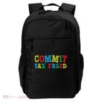 Commit Tax Fraud Funny Backpack thumb 0