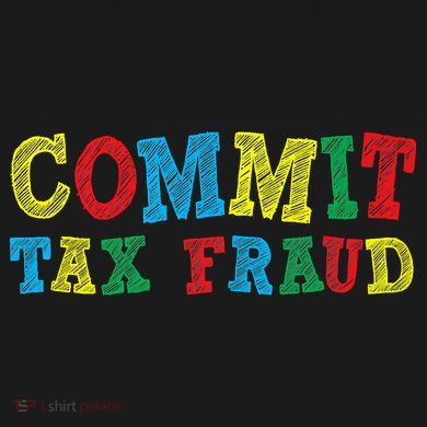 Commit Tax Fraud Funny Cropped Pullover Crew