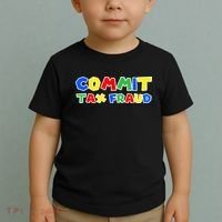 Commit Tax Fraud Funny Toddler T-Shirt thumb 2