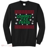Commit Tax Fraud Ugly Christmas Tacky Holiday Sweatshirt thumb 0