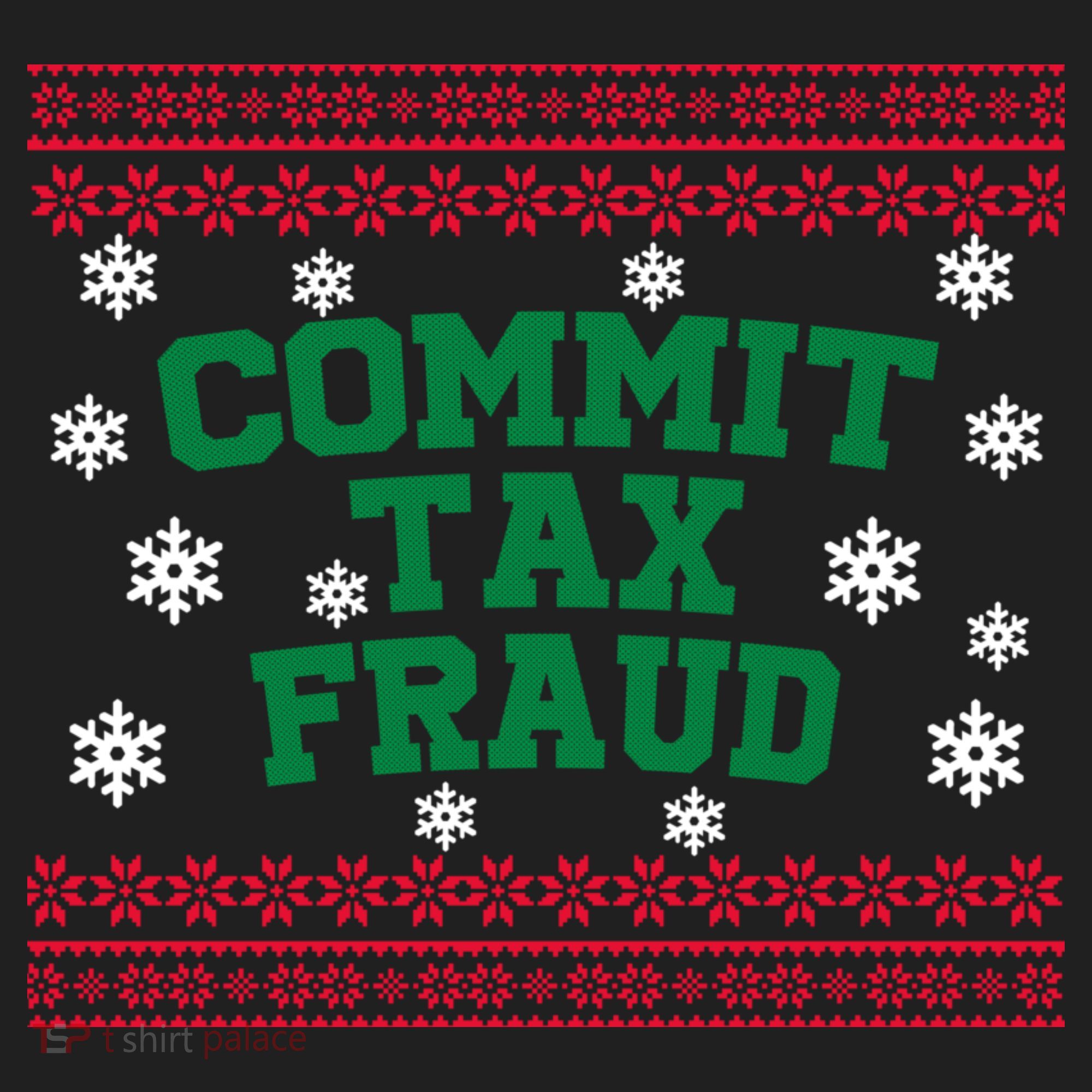Commit Tax Fraud Ugly Christmas Tacky Holiday Beanie