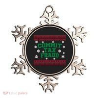 Commit Tax Fraud Ugly Christmas Tacky Holiday Ornament thumb 0
