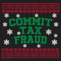 Commit Tax Fraud Ugly Christmas Tacky Holiday Hat thumb 2