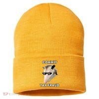 Commit Tax Fraud Sustainable Knit Beanie thumb 0