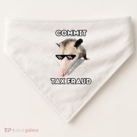 Commit Tax Fraud USA-Made Doggie Bandana thumb 0