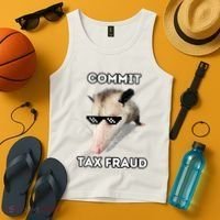 Commit Tax Fraud Tank Top thumb 4