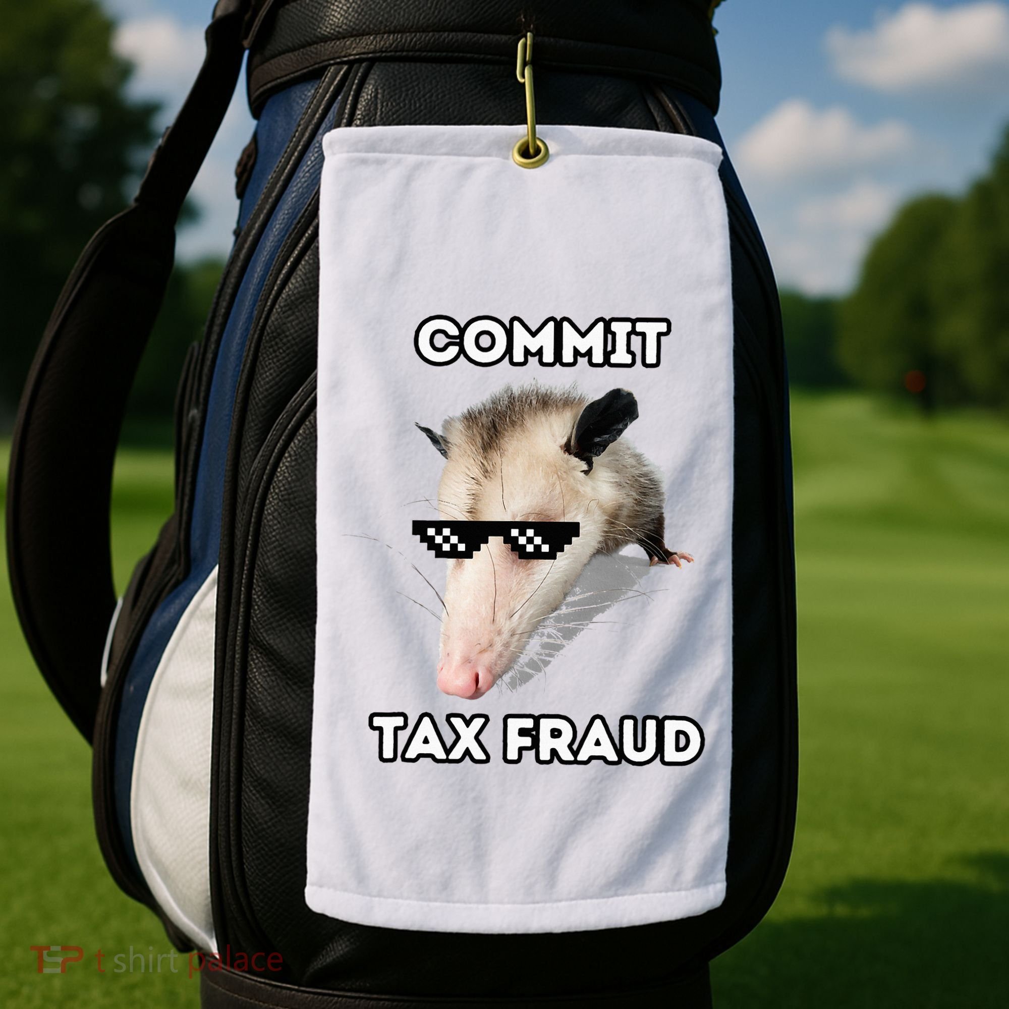 Commit Tax Fraud Golf Towel