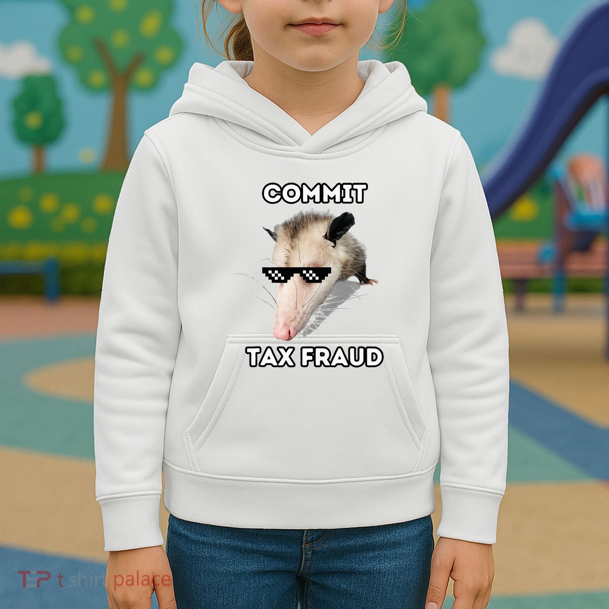 Commit Tax Fraud Kids Hoodie