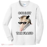 Commit Tax Fraud Kids Long Sleeve Shirt thumb 0