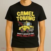 Camel Towing Funny Crude Tow Truck Recovery Workers Gift T-Shirt thumb 3