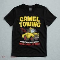 Camel Towing Funny Crude Tow Truck Recovery Workers Gift T-Shirt thumb 5