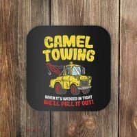 Camel Towing Funny Crude Tow Truck Recovery Workers Gift Coaster thumb 0
