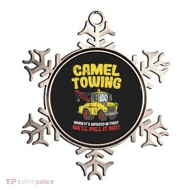 Camel Towing Funny Crude Tow Truck Recovery Workers Gift Ornament