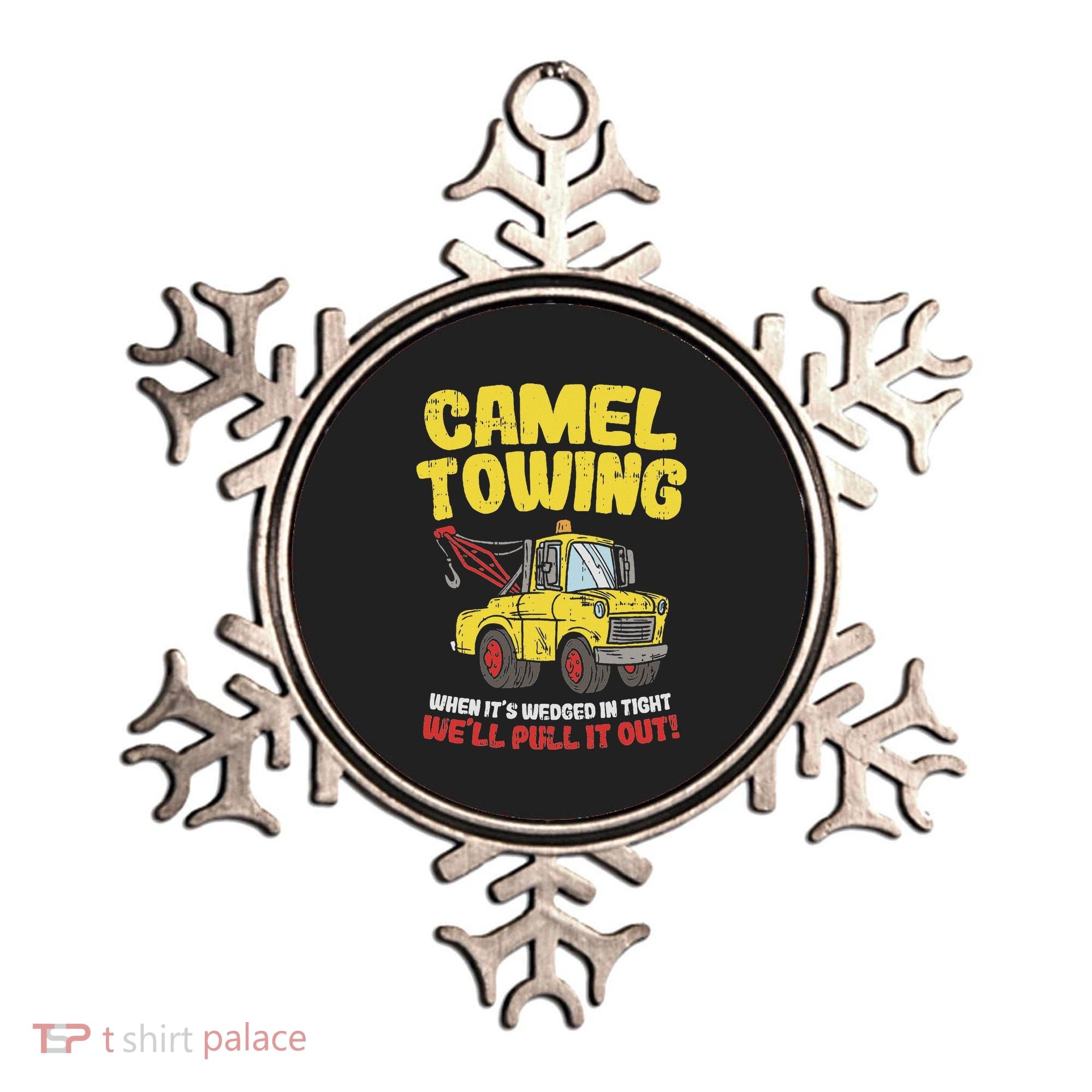 Camel Towing Funny Crude Tow Truck Recovery Workers Gift Ornament